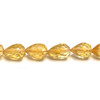 Natural Citrine Gemstone Beads 10x6-8x6mm Briolette Cut Drop Amber Yellow Color VVS Clarity Strands for Jewelry Making