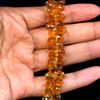 Citrine Gemstone Beads 11x5.5-8x5mm Briolette Cut Drop Golden Citrine Color VVS Clarity Strands for Jewelry Making