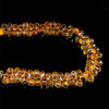 Citrine Gemstone Beads 9x6mm Drop Briolette Cut Golden Citrine Color VVS Clarity Strands for Jewelry Making