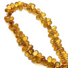 Natural Citrine Gemstone Beads | 7x5–8x5mm Drop Briolette Cut 108 Pcs 128 Carats | Madeira VS Clarity | 10 inch Drilled Strand for Jewelry Making Supplies