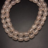 Rose Quartz Beads Strand 16x13.5 mm Balloon Plain Cut SI Clarity Pale Pink Color Birthstone Jewelry Making