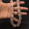 Rose Quartz Beads Strand 16x14 mm Balloon Plain Cut SI Clarity Baby Rose Pink Color Birthstone Jewelry Making