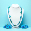 Natural Turquoise Nugget Tumble Handmade Necklace Plain Smooth Cut 20x15mm Gemstone Jewelry