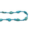 Natural Turquoise Nugget Chips Handmade Necklace Plain Smooth Cut 20x15mm Gemstone Jewelry