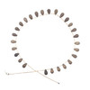 Natural Smoky Quartz Briolette Drop Beads Semiprecious Necklace