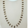 Natural Smoky Quartz Briolette Drop Beads Semiprecious Necklace