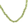 Natural Peridot Rondelle Facet Cut Beads Birthstone Necklace Jewelry