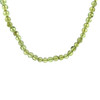Natural Peridot Ball Plain Smooth Beads Handmade Necklace