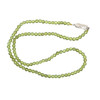 Natural Peridot Plain Beads Ball Gemstone Handmade Necklace