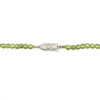 Natural Peridot Plain Beads Ball Gemstone Handmade Necklace