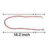 Natural Ruby Rondelle Facet Cut Beads Precious Gemstone Necklace