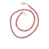 Natural Ruby Rondelle Facet Cut Beads Precious Gemstone Necklace