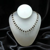 Natural Smoky Quartz Drop Briolette Cut Beads Gemstone Necklace