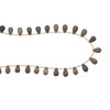 Natural Smoky Quartz Drop Briolette Cut Beads Gemstone Necklace
