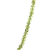 Natural Peridot Plain Bead Ball August Birthstone Necklace