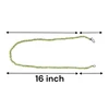 Natural Peridot Plain Bead Ball August Birthstone Necklace