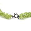 Natural Peridot Rondelle Facet Cut Beads Gemstone Bracelet