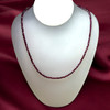 Natural Garnet Hexagon Hand Cut Beads Gemstone Necklace
