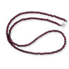 Natural Garnet Hexagon Hand Cut Beads Gemstone Necklace
