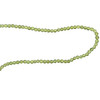 Natural Peridot Ball Plain Beads Gemstones Necklace