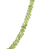 Natural Peridot Rondelle Faceted Beads Gemstone Necklace