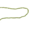 Natural Peridot Ball Plain Beads Semiprecious Gems Necklace