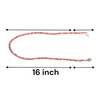 Natural Ruby Rondelle Facet Cut Precious Beads Gemstone Necklace