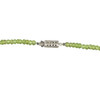 Natural Peridot Necklace Rondelle Facet Cut Beads Semiprecious Gemstone