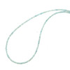 Natuarl Aquamarine Rondelle Facet Cut Beads Semiprecious Necklace
