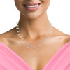 Natural Rose Quartz Briolette Drop Beads Gemstone Necklace