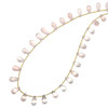 Natural Rose Quartz Briolette Drop Beads Gemstone Necklace