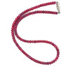 Natural Ruby Rondelle Facet Cut Beads Precious Necklace