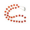 Natural Carnelian Heart Briolette Cut Beads Gemstone Necklace