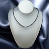 Natural Iolite Rondelle Facet Cut Beads Semiprecious Necklace
