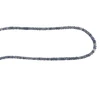 Natural Iolite Rondelle Facet Cut Beads Semiprecious Necklace