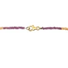 Natural Multi Semiprecious Rondelle Faceted Beads Necklace
