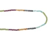 Natural Multi Semiprecious Rondelle Faceted Beads Necklace