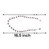 Natural Rhodolite Cushion Briolette Cut Beads Semiprecious Necklace