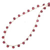 Natural Rhodolite Cushion Briolette Cut Beads Semiprecious Necklace