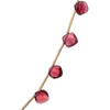Natural Rhodolite Cushion Briolette Cut Beads Semiprecious Necklace
