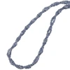 Natural Iolite Rondelle Faceted Beads Semiprecious Necklace