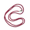 Natural Ruby Rondelle Facet Cut Beads Precious July Birthstone Necklace