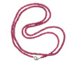Natural Ruby Rondelle Facet Cut Beads Precious July Birthstone Necklace