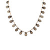Natural Smoky Quartz Drop Briolette Cut Beads Semiprecious Necklace