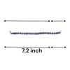 Natural Amethyst Africa Drop Briolette Cut Beads Gemstone Bracelet