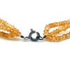 Natural Citrine Rondelle Facet Cut Beads Semiprecious Bracelet