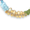 Natural Rose Quartz Iolite Peridot Citrine Blue Topaz Amethyst Gemstone Beads Bracelet