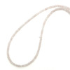Natural Rose Quartz Rondelle Facet Cut Beads Gemstone Necklace