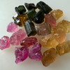 Natural Multi Tourmaline Rough 25.89 Carats 20 Piece 4A Quality Raw Uncut October Birthstone Gemstone