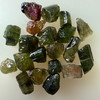 Natural Green Tourmaline Rough 25.06 Carats 20 Piece 4A Quality Raw Uncut October Birthstone Gemstone